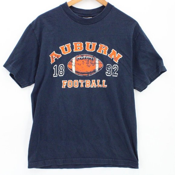 Vintage TCX Apparel Shirt Mens Navy Blue Auburn Football Graphic Cotton Medium - Picture 1 of 9